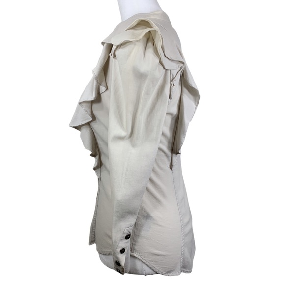 French Connection Ruffle Button Down - Picture 7 of 15